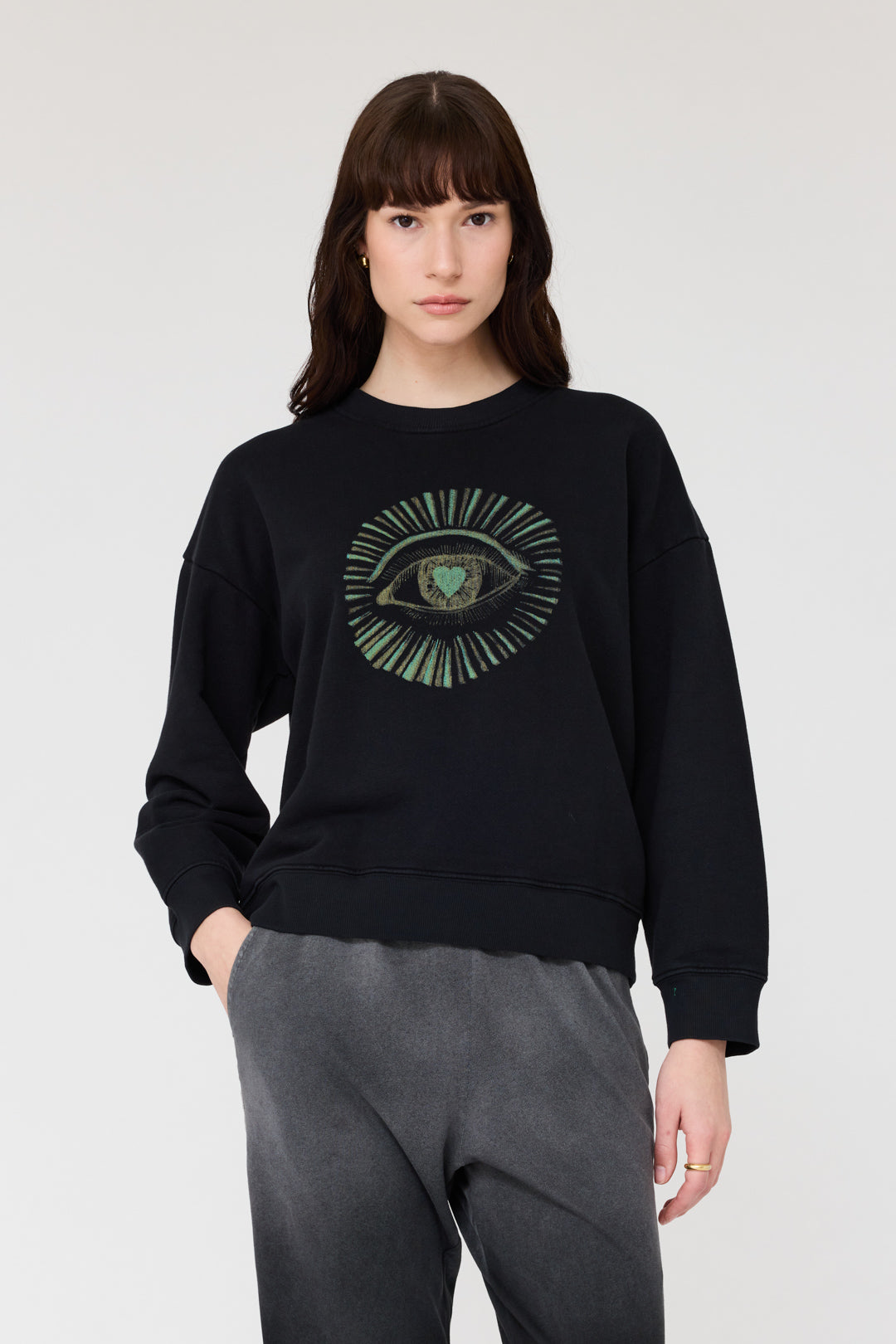 Black Yves Sweatshirt RA-TOP PREFALL'24   