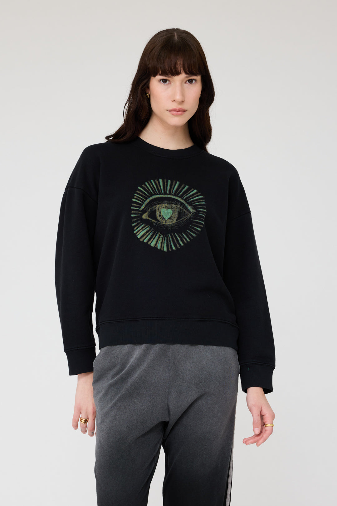 Black Yves Sweatshirt RA-TOP PREFALL'24   