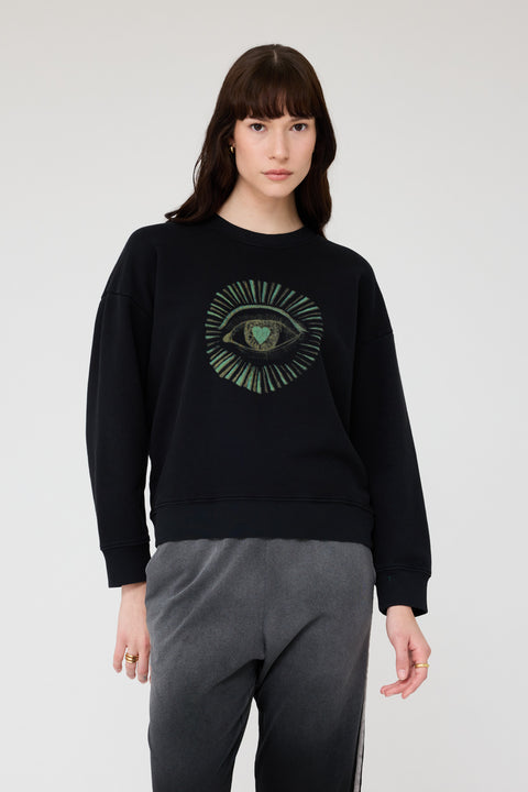 Black Yves Sweatshirt RA-TOP PREFALL'24    View 4