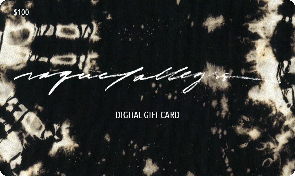 $100 Raquel Allegra Digital Gift Card Front View