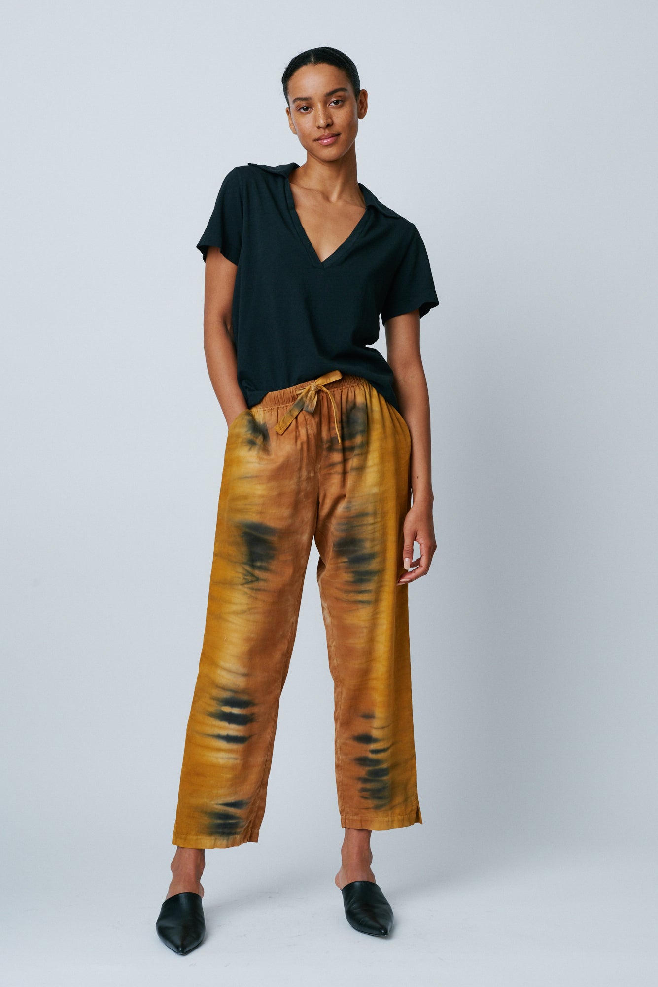 Missguided | Co Ord Tie Dye Plisse Wide Leg Trousers | Multi | Missguided