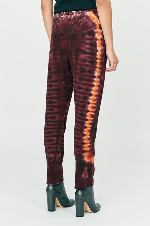 Red Hills Tie Dye Classic Jersey Easy Pant Back Close-Up View   View 4 