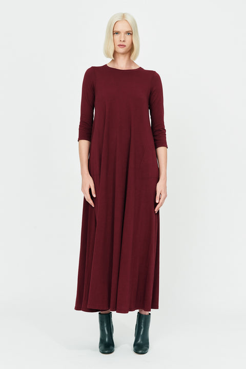 Sienna Classic Jersey Drama Maxi Dress Full Front View   View 1 