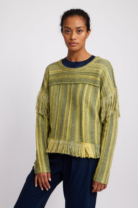 Forest Stripes Pullover Sweater   View 3 