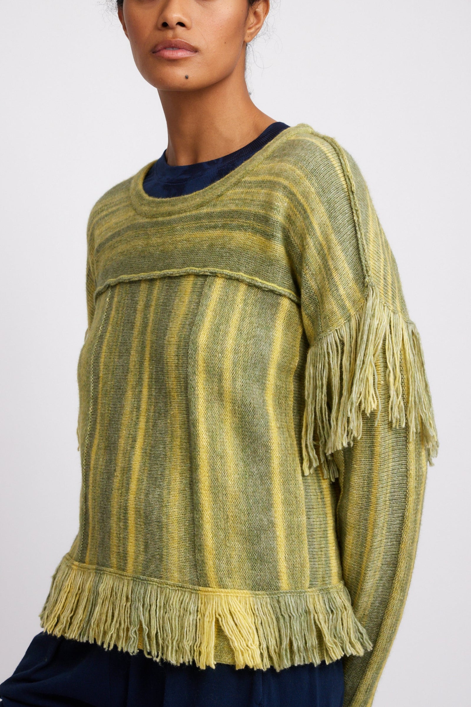 Forest Stripes Pullover Sweater