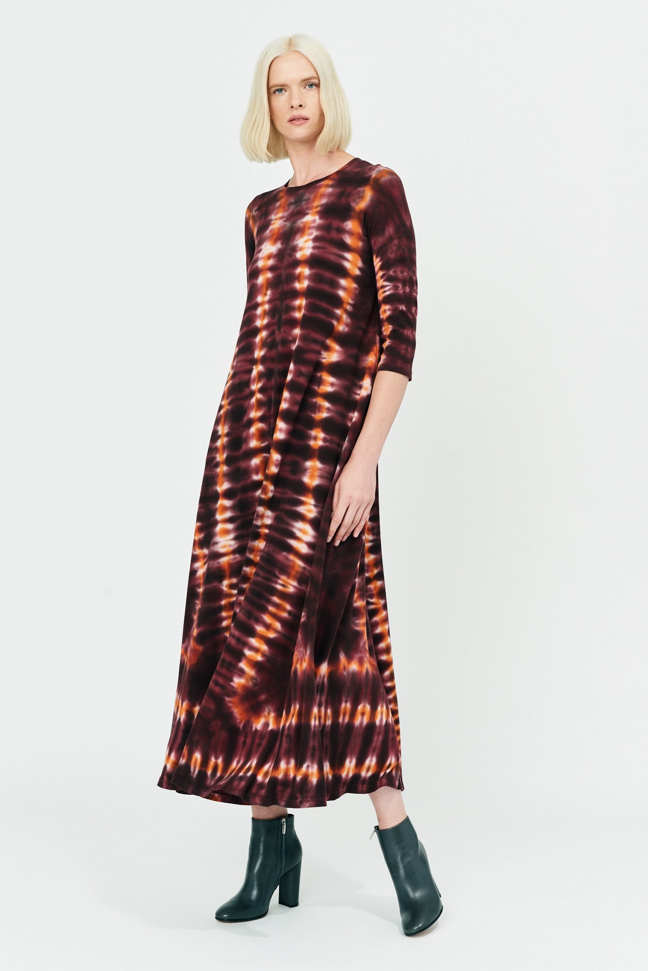 Red Hills Tie Dye Classic Jersey Drama Maxi Dress – Raquel Allegra