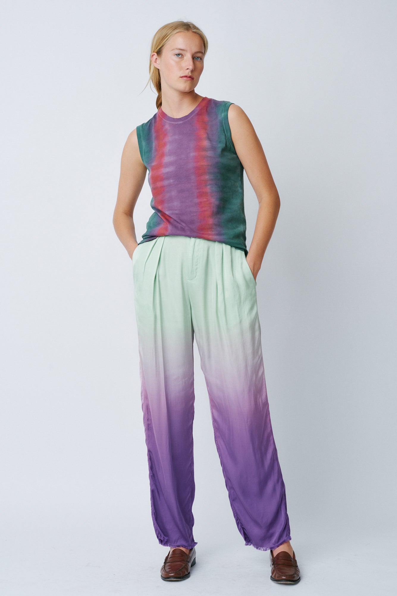 Fantasy Tiger Tie Dye Classic Jersey Fitted Muscle RA-TOP/JERSEY ARCHIVE-PREFALL'22   