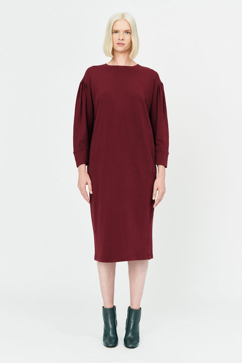 Sienna Classic Jersey Simone Sleeve Dress Full Front View   View 3 