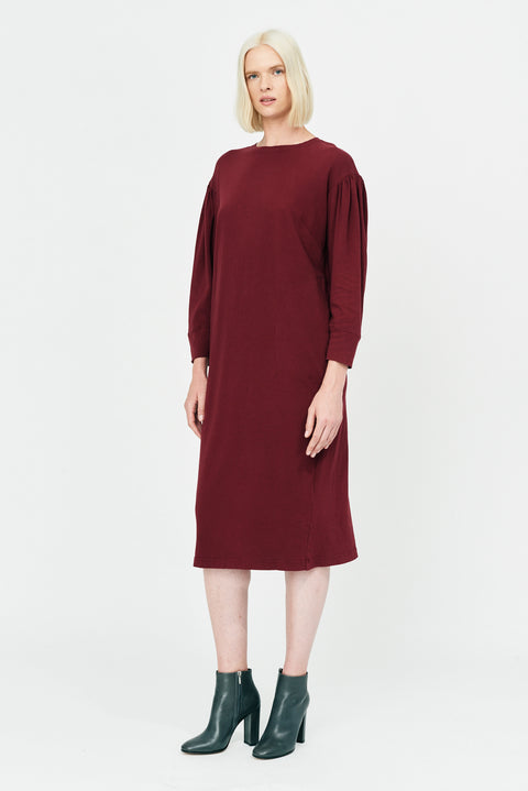 Sienna Classic Jersey Simone Sleeve Dress Full Side View   View 1 
