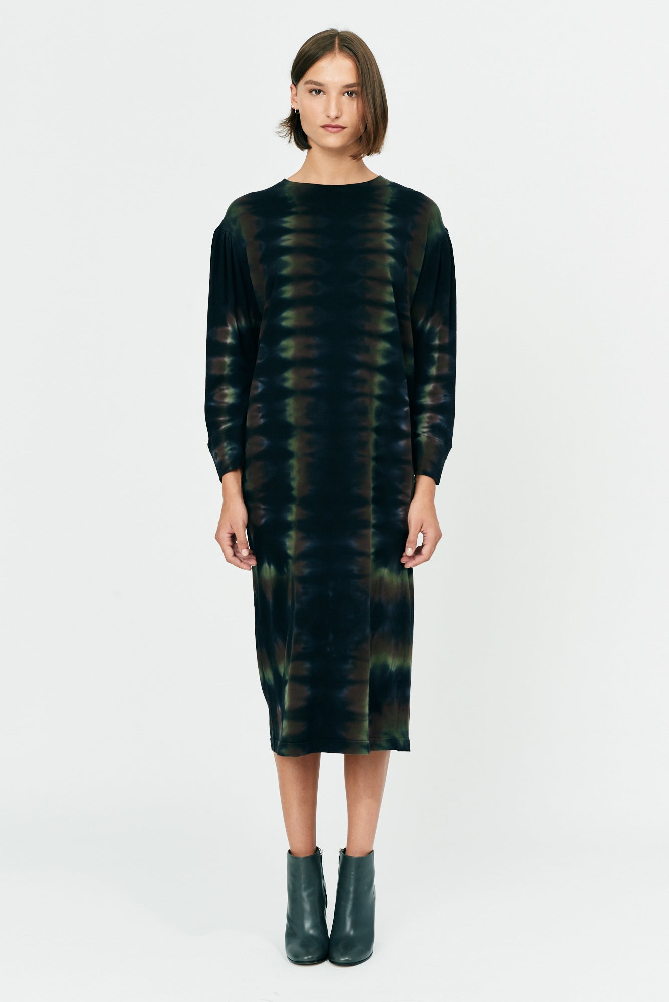 Black Hills Tie Dye Classic Jersey Simone Sleeve Dress – Raquel