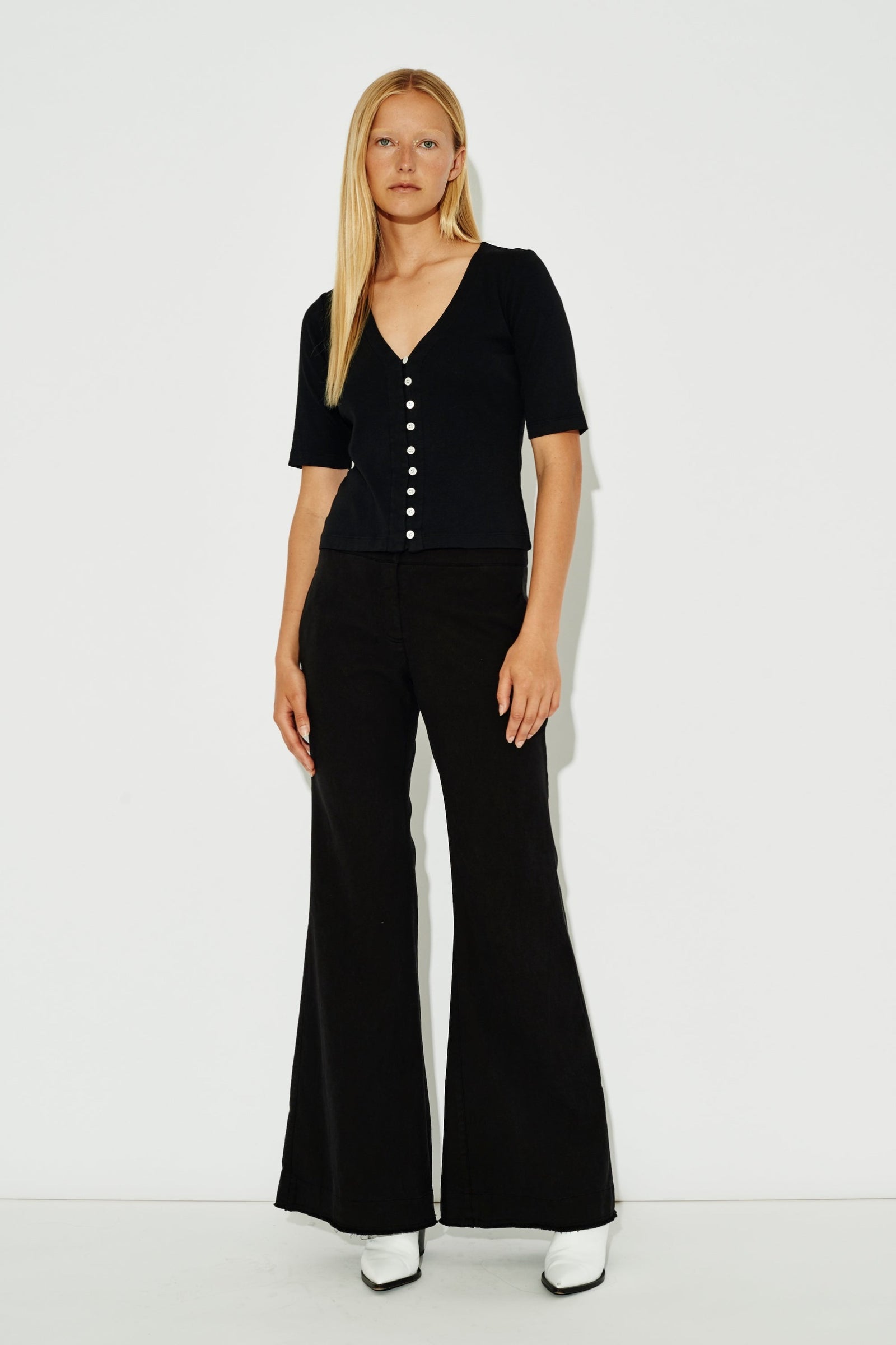 Products Black Cosmo Suiting Gigi Pant Full Front View