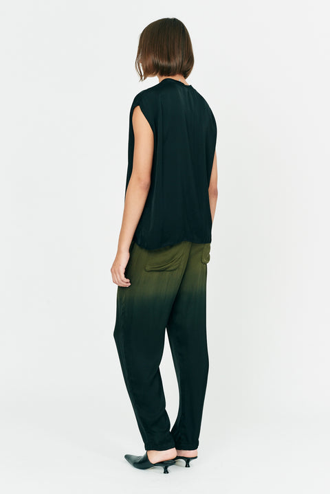 Black Ghost Ranch Matte Satin Pop Over Top RA-TOP ARCHIVE-FALL2'22      View 3 