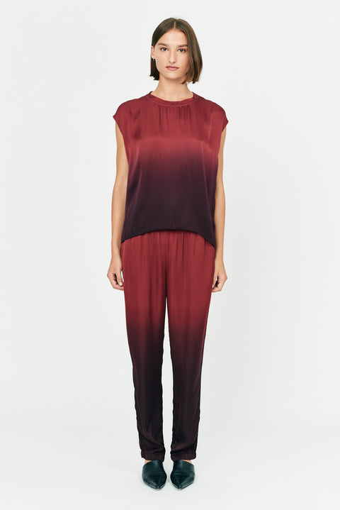 Sienna Gradient Ghost Ranch Matte Satin Pop Over Top RA-TOP ARCHIVE-FALL2'22      View 3 