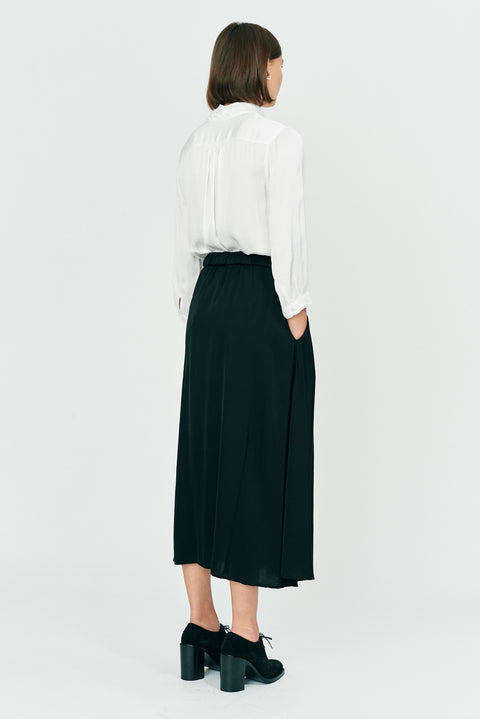 Black Ghost Ranch Matte Satin Lily Skirt RA-SKIRT ARCHIVE-FALL2'22      View 2 