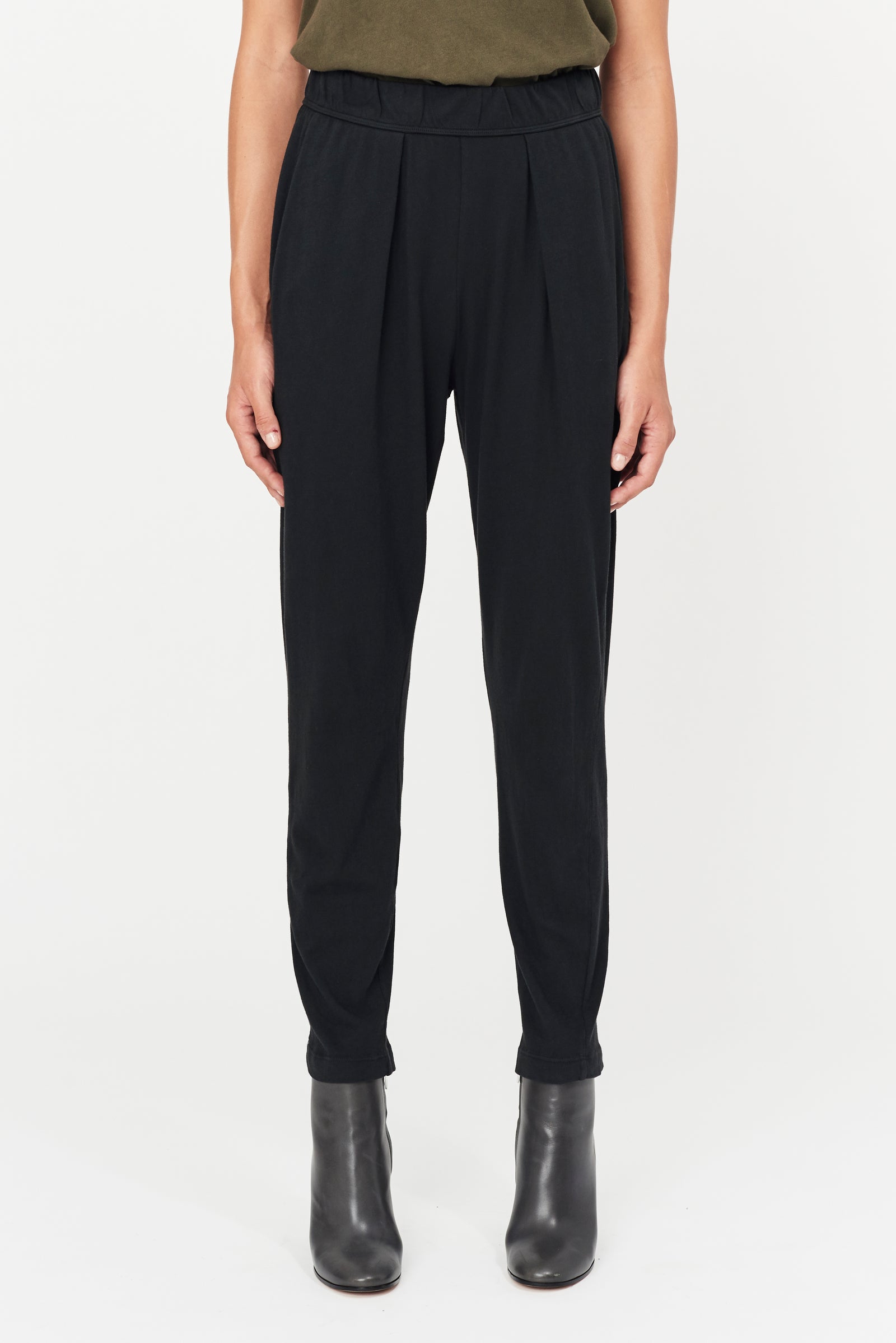 Black Classic Jersey Easy Pant