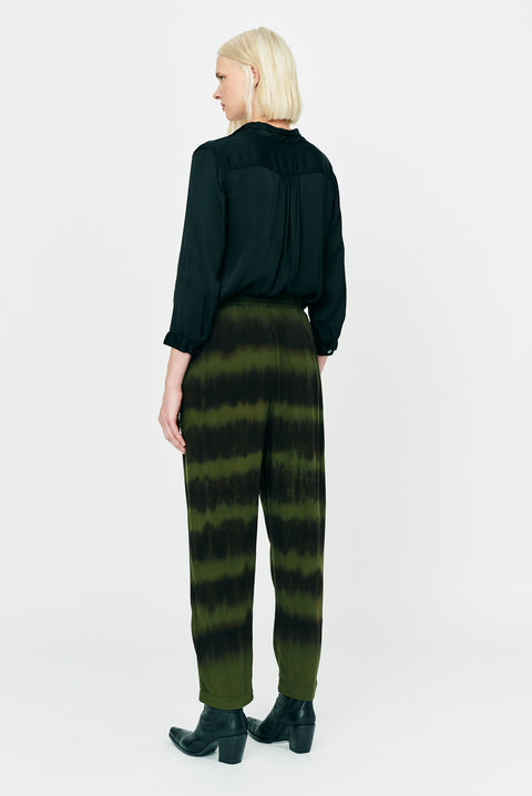 Forest Black and Stripes Tie Dye Ghost Ranch Soft Twill Sunday Pant Full Back View   View 2 