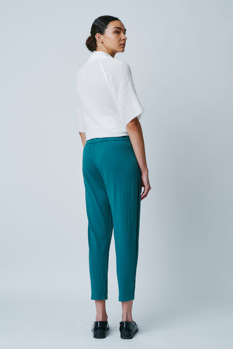 Teal Classic Jersey Easy Pant   View 2 
