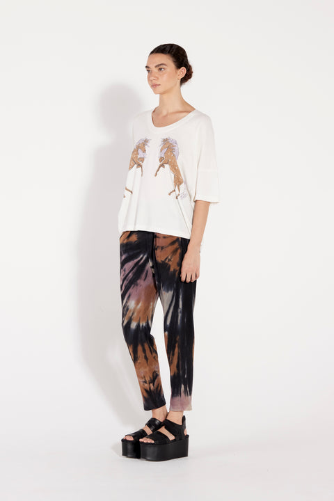Black Fireworks Tie Dye Classic Jersey Easy Pant RA-PANT/JERSEY ARCHIVE-HOLIDAY'22      View 4 