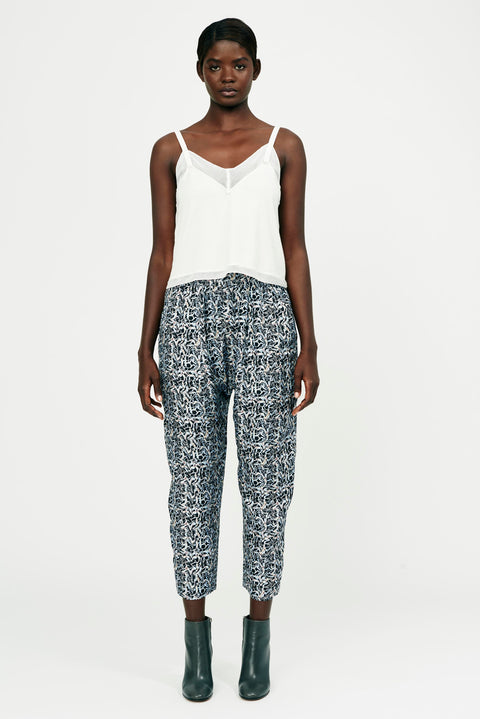 Painted Rivers Hand Painted Silk Sunday Pant RA-PANT ARCHIVE-FALL1'22      View 2 
