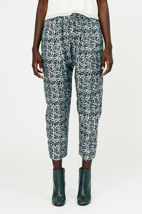 Painted Rivers Hand Painted Silk Sunday Pant RA-PANT ARCHIVE-FALL1'22      View 1 