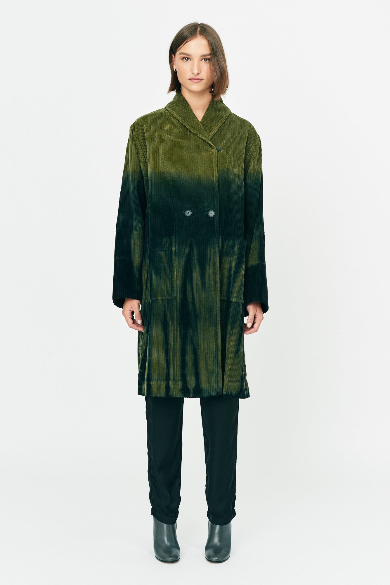 Forest Electric Gradient Rancho Corduroy Swing Coat