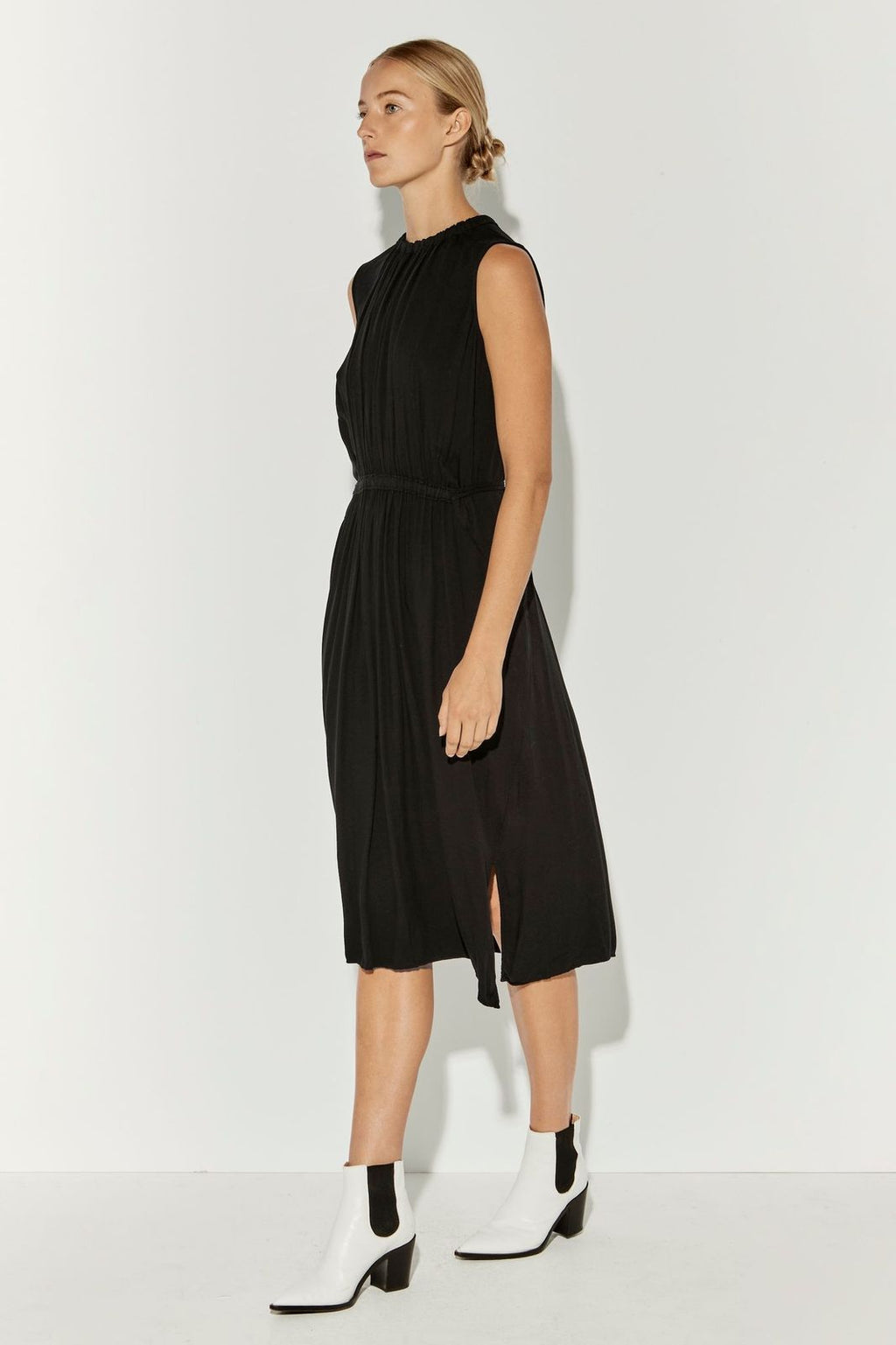 Black Viscose Tatiana Dress – Raquel Allegra