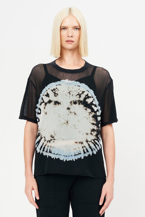 Moonbow Tie Dye Cotton Mesh Baby Rib Mesh Mens Tee RA-TOP/JERSEY ARCHIVE-FALL1'22      View 1 