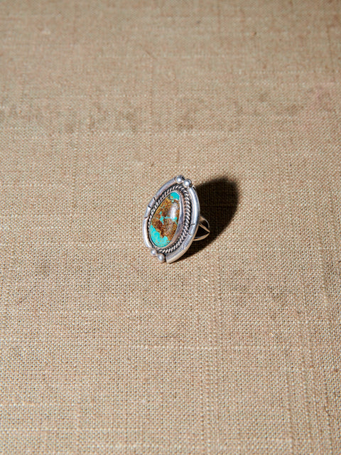 Turquoise Ring Top Close-up Unworn View   View 2 