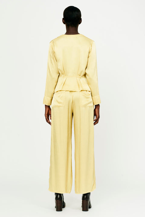 Golden Pebble Satin Duster Pant RA-PANT ARCHIVE-FALL1'22      View 3 