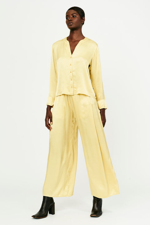 Golden Pebble Satin Duster Pant RA-PANT ARCHIVE-FALL1'22      View 1 