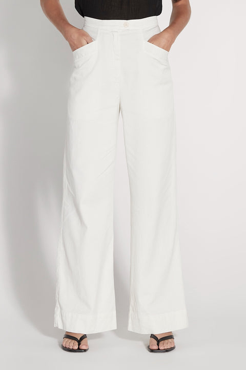 Washed White Lynn Pant RA-PANT ARCHIVE-SPRING2'23      View 1 