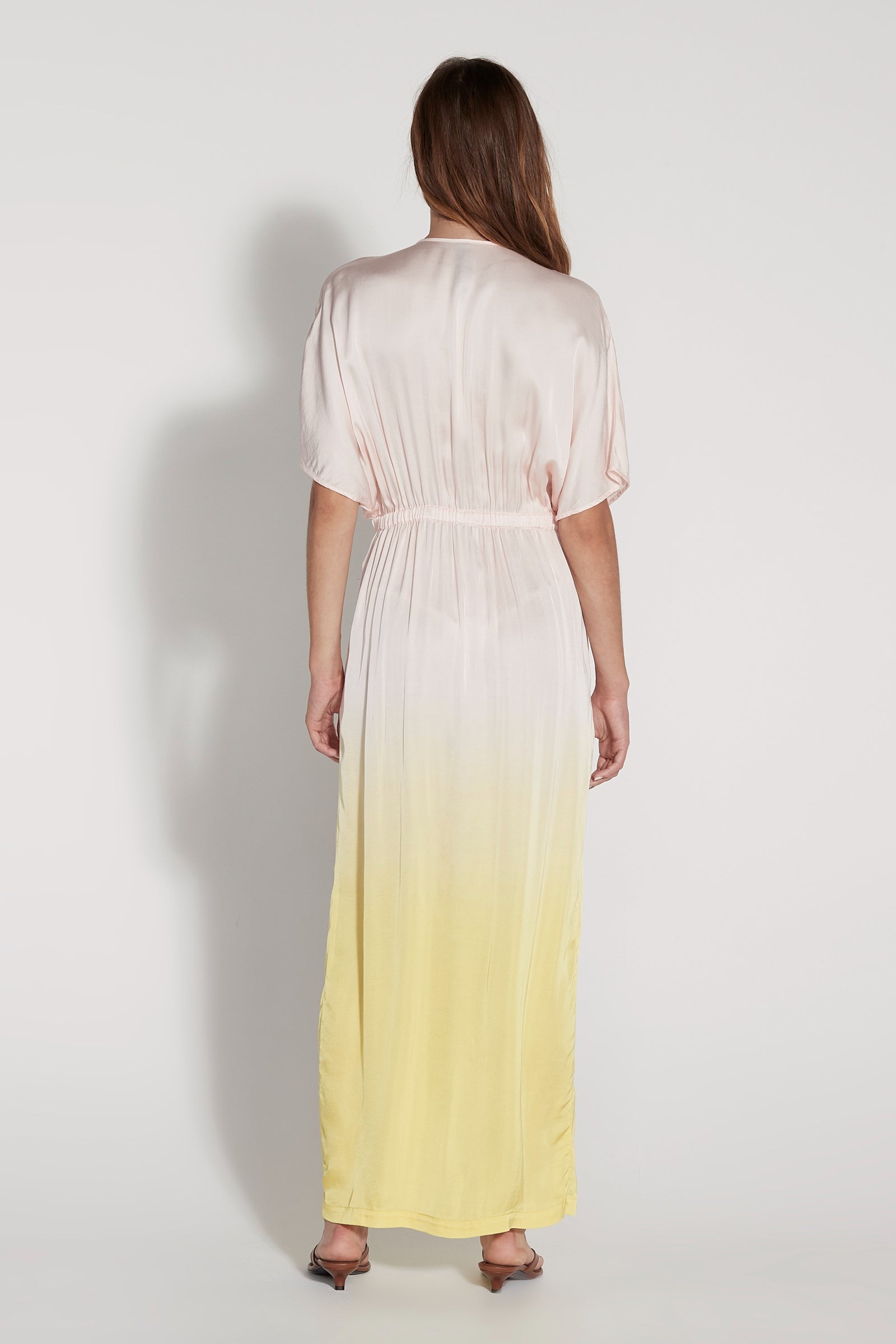 Pale Rose Dip Dye Diane Dress RA-DRESS ARCHIVE-SPRING2'23   