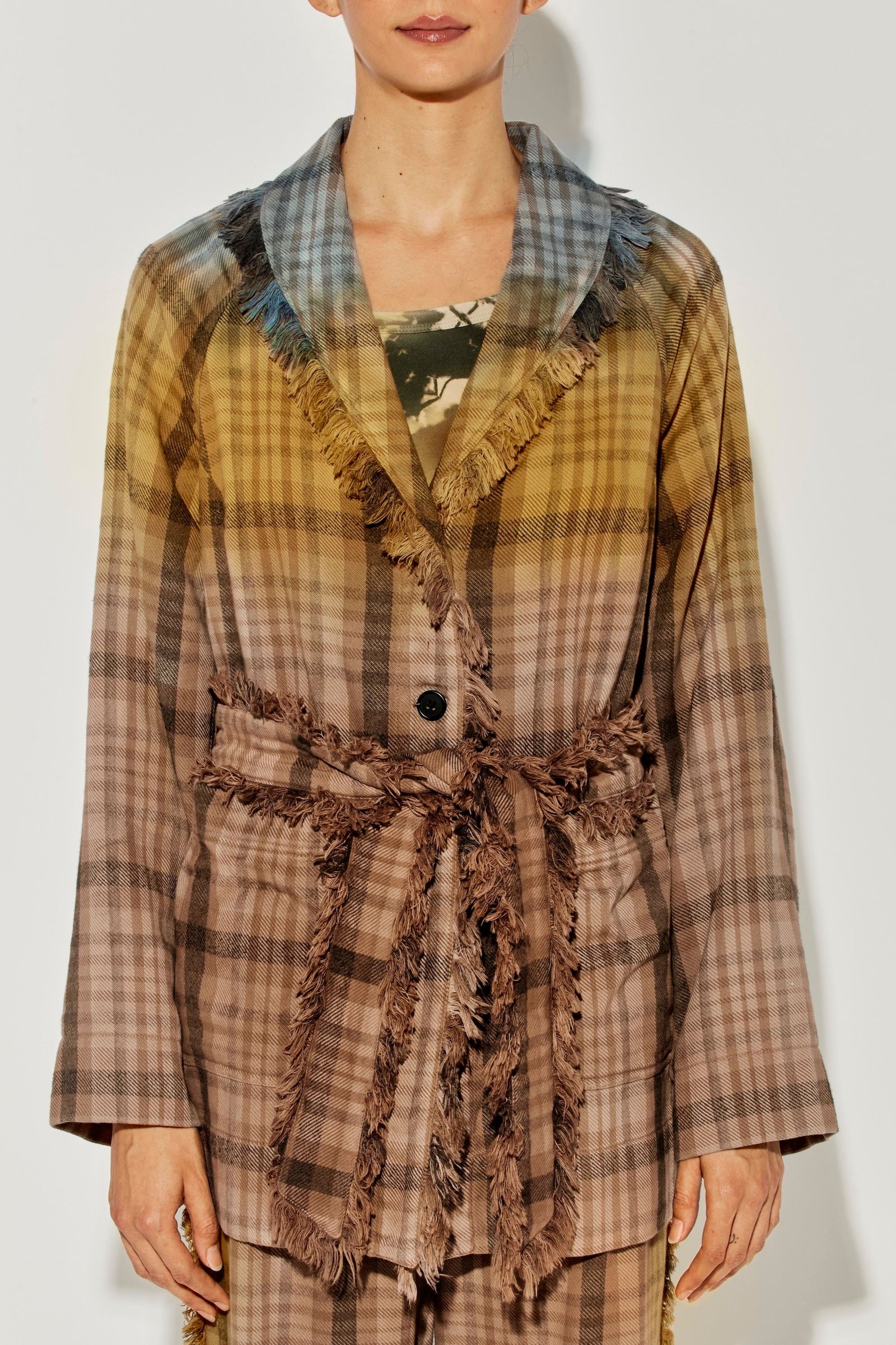 Multi Soft Flannel Jenny Jacket RA-JACKET/COAT ARCHIVE-PRESPRING'23   